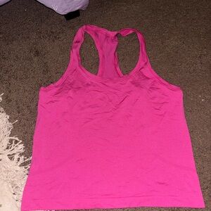 Women's lululemon Pink Racerback Tank Top swiftly